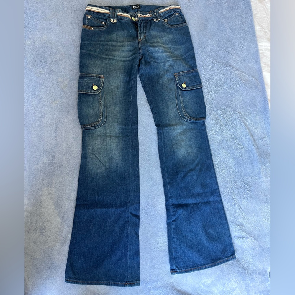 Dolce & Gabbana Blue Denim Jeans - Women's. Low-rise. - Picture 8 of 15